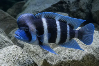 Cyphotilapia frontosa blue zaire moba (Frontosa sininen zaire moba)