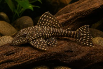 Peckoltia pulcher (Kääpiötaistelulaiva -monni)
