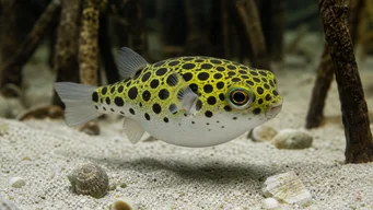 Tetraodon nigroviridis (Vihreä tetrodon)